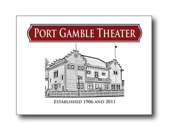 Logo design for Port Gamble Theater, Port Gamble, WA